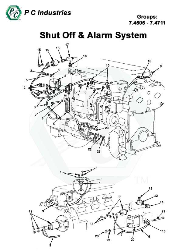 Shut Off & Alarm System Series Inline 71 Detroit Diesel Engines