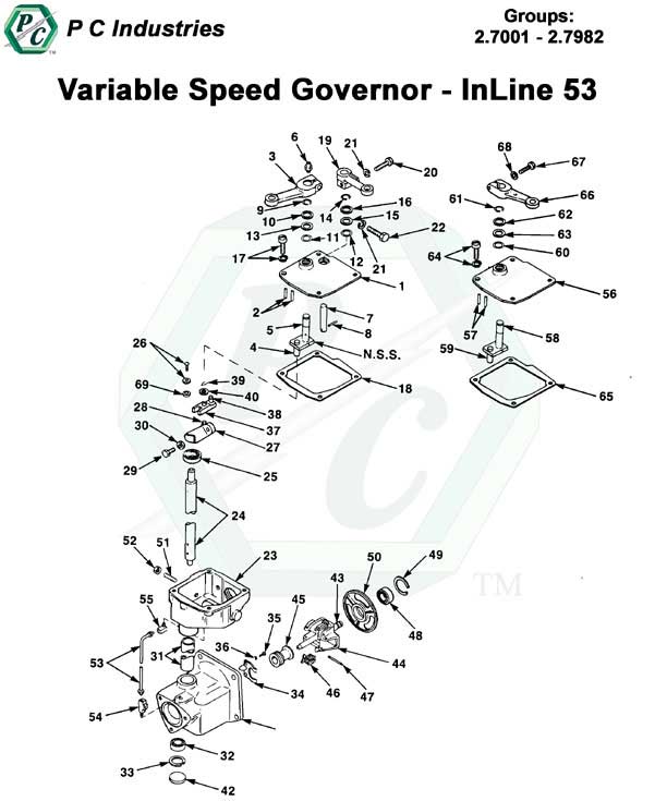 Variable Speed Governor Series 53 Detroit Diesel Engines Catalog Page 52