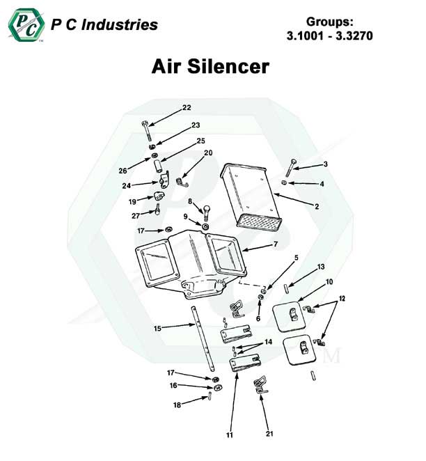 92_air_silencer_pg132-135.jpg - Diagram