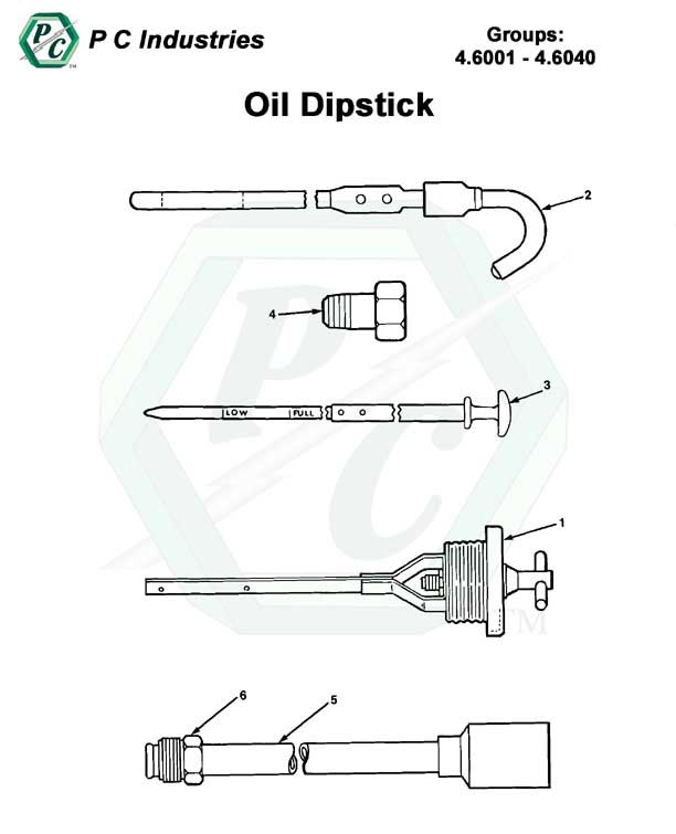 Oil Dipstick Series Inline 71 Detroit Diesel Engines Catalog Page 125