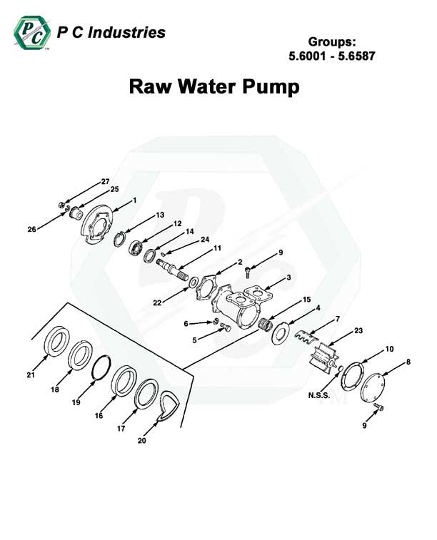 il71_raw_water_pump_pg150-156.jpg - Diagram