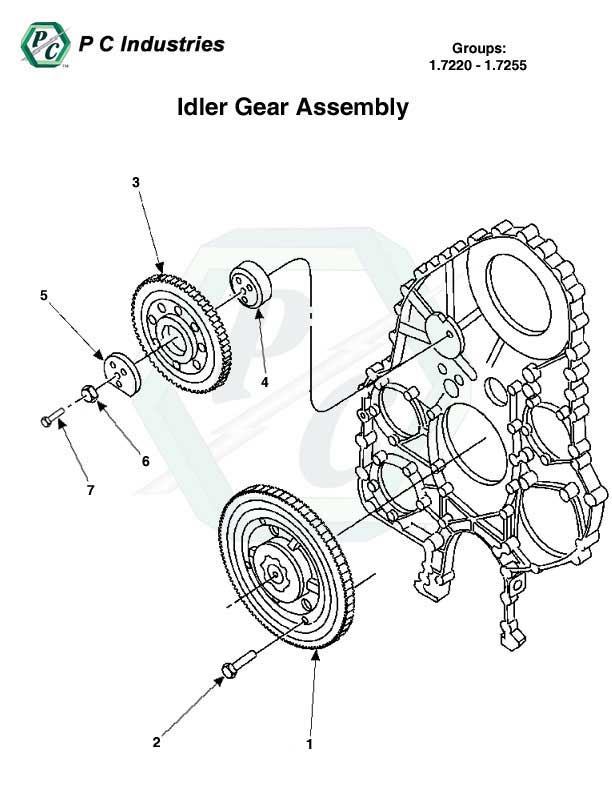 Idler Gear Assembly Series 60 Detroit Diesel Engines Catalog Page 54