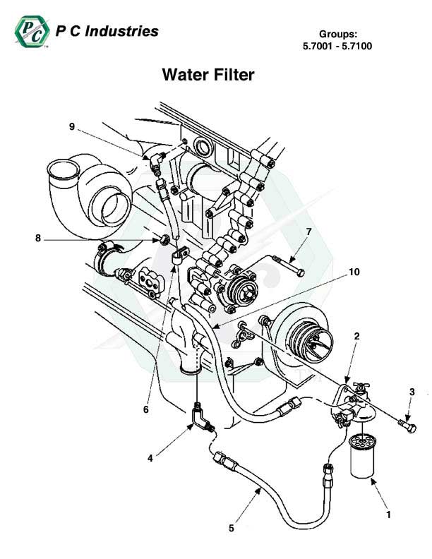 Water Filter - Series 60 Detroit Diesel Engines Catalog ... 60 diesel engine part diagram 