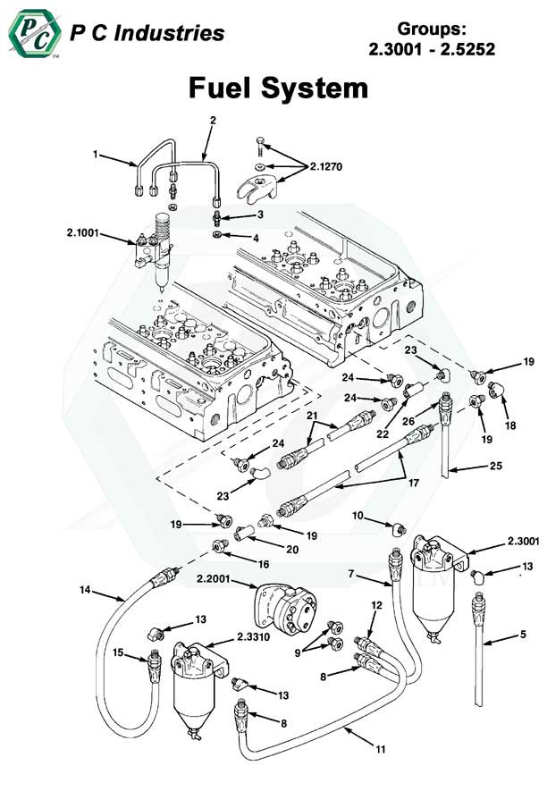 Fuel System - Series V 71 Detroit Diesel Engines Catalog Page 56