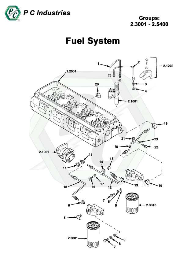 Fuel System - Series Inline 71 Detroit Diesel Engines Catalog Page 46