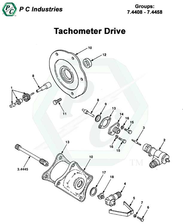 Tachometer Drive Series 53 Detroit Diesel Engines Catalog Page 140