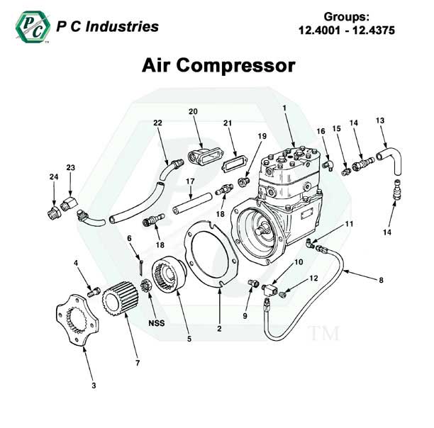 Air Compressor - Series 92 Detroit Diesel Engines Catalog ... cat 236 engine diagram 