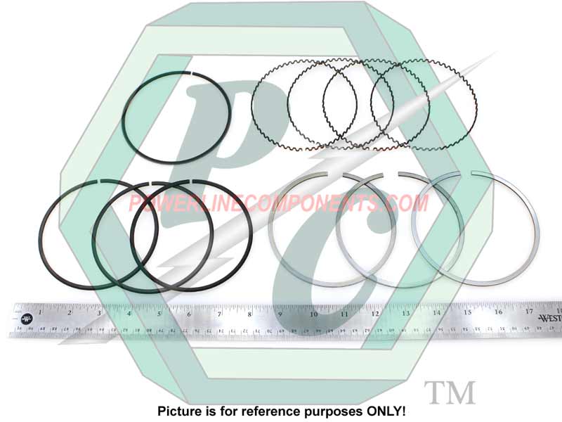 Piston Ring Set, 71 X-Head, Std. Gap