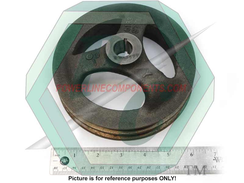 Accessory Drive Pulley, 2 Groove 6.25" Dia.