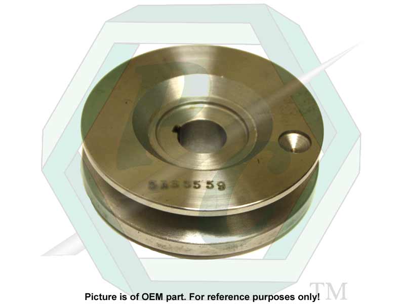 Pulley, 3.24 in. Dia., 1 Groove