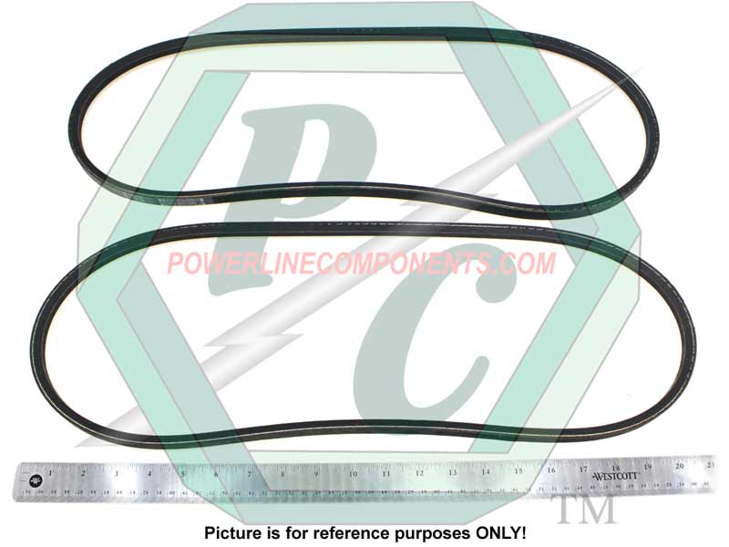 Belt Set, 2-Pack, 50" L. 0.5" W.