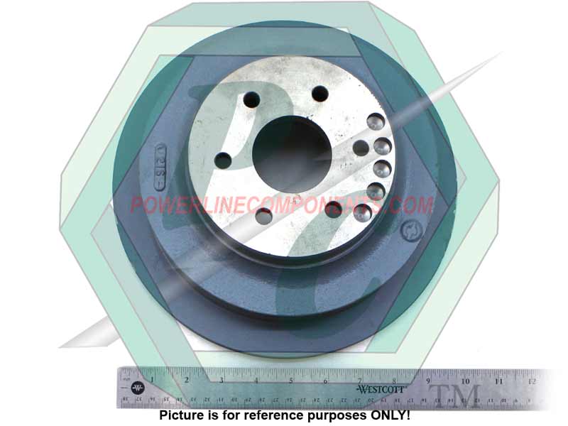 Pulley, 3 Groove 8 in. Dia., 1 Groove 10 in. Dia.