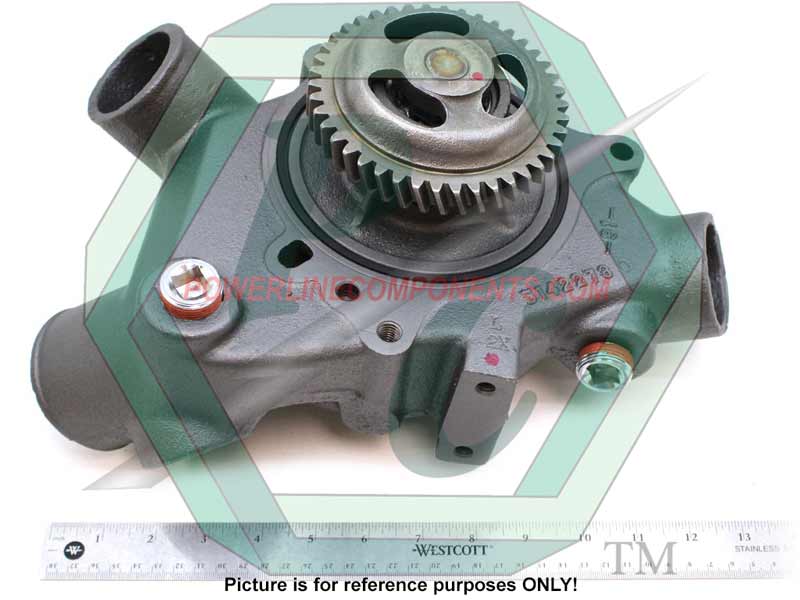 Water Pump., 6V/8V Offset Leg, Unitized (Has Threaded Hole)	